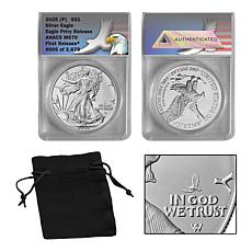 2025 MS70 ANACS First Release LE 2673 Silver Eagle w/Eagle Privy Mark