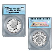 2025 PR70 DCAM ANACS John F. Kennedy Half Dollar Coin