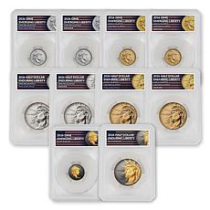 2026 Half Dollar & Dime 10pc Set w/PD Gold & Ruthenium Defender Hold