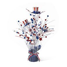 20"H Patriotic/Americana Top Hat Table Tree