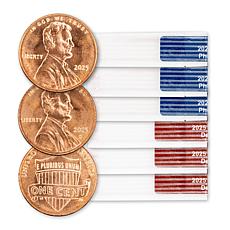 '25 Uncirculated P- and D-Mint Lincoln Coin Rolls Set of 6 (300 Coins)