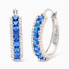 3 Row Framed Hoop Earrings