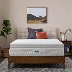 4" Bamboo Charcoal and Gel Memory Foam Mattress Topper, Full