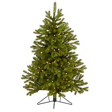 4' Cambridge Spruce Flat Back Artificial Christmas Tree with 100 Wa...