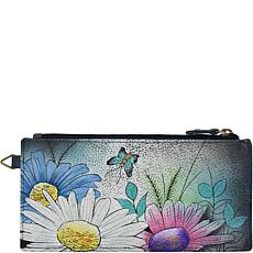Anna by Anuschka Hand Painted Organizer Wallet