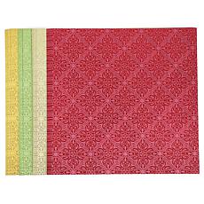 Anna Griffin® Christmas Glitter Foil Pattern 12 x 12 Cardstock
