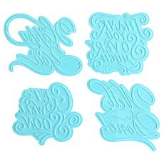 Anna Griffin® Gilded Sentiment Gratitude/Celebration 4 Hot Foil Plates