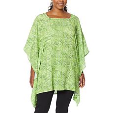 Antthony Asymmetric Square-Neck Printed Caftan