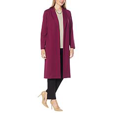 Antthony Embellished Ponte Knit Duster Coatigan