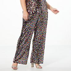 Antthony Sequin Pull-On Straight Leg Pant