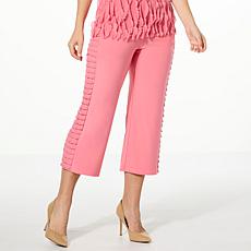 Antthony Side Panel Ruffle Gaucho Pant