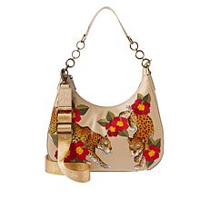 Anuschka Hand-Painted Embroidered Leather Hobo