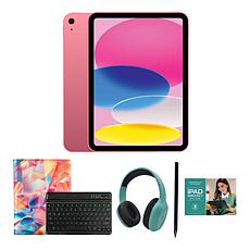 Apple iPad 10.9" 10th Gen Pink 256GB with Keyboard and Headphones