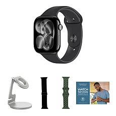 Apple Watch Series 11 GPS 42mm S/M Jet Black with Bands & Stand
