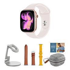 Apple Watch Series 11 Rose Gold 46mm with 2 Bands & Accessories S/M