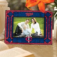 Art Glass Horizontal Picture Frame - Minnesota Twins