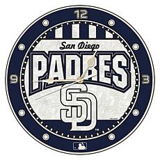 Art Glass Wall Clock - San Diego Padres
