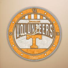 Art Glass Wall Clock - University of Tennessee