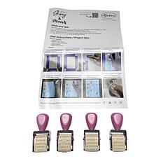 "As Is" Aladine Roller Stamp Set of 4