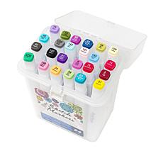 "As Is" American Crafts Alcohol-Ink Double-Sided Sktch Mrkrs Set of 24