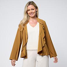 "As Is" Antthony Long Sleeve Flounce Shrug