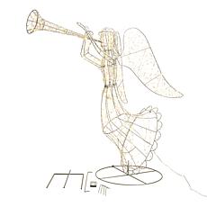 "As Is" august & leo 56" LED Crystal Outdoor Angel
