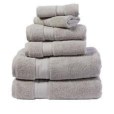 Hastings Home 6-Piece Chocolate Cotton Bath Towel Set (Bath Towels