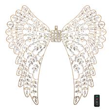 "As Is" august & leo Jeweled Lit Angel Wings