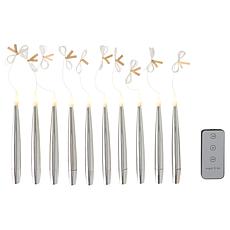 "As Is" August & Leo Set of 10 Metallic Taper Candle