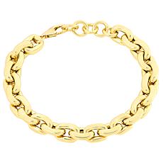 "As Is" Bellezza Bronze Polished Oval Rolo-Link Bracelet
