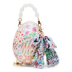 "As Is" Betsey Johnson The Plot Chickens Novelty Handbag with Strap