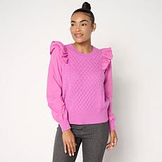 "As Is" C Wonder by Christian Siriano Cable Mix Sweater
