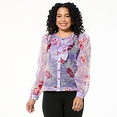 "As Is" C Wonder by Christian Siriano Ruffle Organza Topper
