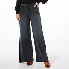 "As Is" C Wonder by Christian Siriano Stretch Denim Godet Wide Leg ...