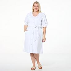 "As Is" C Wonder by Christian Siriano Wonder Stretch Knit Denim Dress