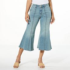 "As Is" C Wonder Cropped Flare Leg Jean