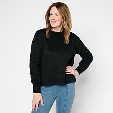 "As Is" C Wonder Fuzzy Knit Balloon-Sleeve Sweater