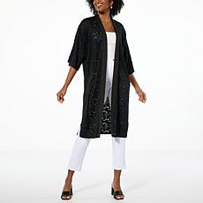 "As Is" C Wonder Knit Lace Topper