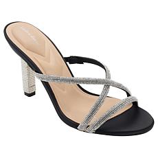 "As Is" Charles by Charles David Carolyn Strappy Rhinestone Dress S...