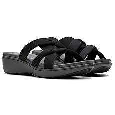 "As Is" Clarks Cloudsteppers BreezeRae Cam Slide Sandal
