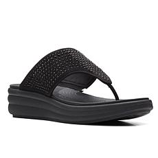 "As Is" Clarks Cloudsteppers Drift Jaunt Toe Post Sandal