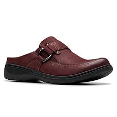 "As Is" Clarks Collection Carleigh Viola Nubuck Leather Casual Mule