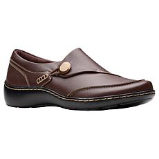 "As Is" Clarks Collection Cora Teresa Leather Slip-On Shoe