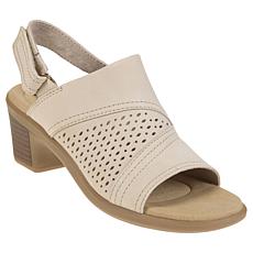 "As Is" Clarks Collection Emily 2 Mist Leather Slingback Sandal