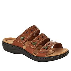 "As Is" Clarks Collection Laurieann Nora Leather Slide Sandal