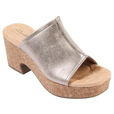 "As Is" Clarks Collection Nerisa Vine Nubuck Wedge Sandal