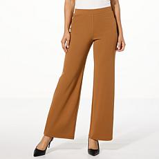 "As Is" Colleen Lopez Crepe Knit Pull-On Bootcut Pant