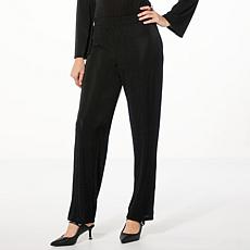"As Is" Colleen Lopez Metallic Knit Pull-On Pant
