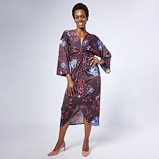 "As Is" Colleen Lopez Printed Knot Front Dress