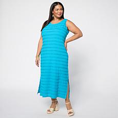 "As Is" Colleen Lopez Ruffle Fabric Tank Dress